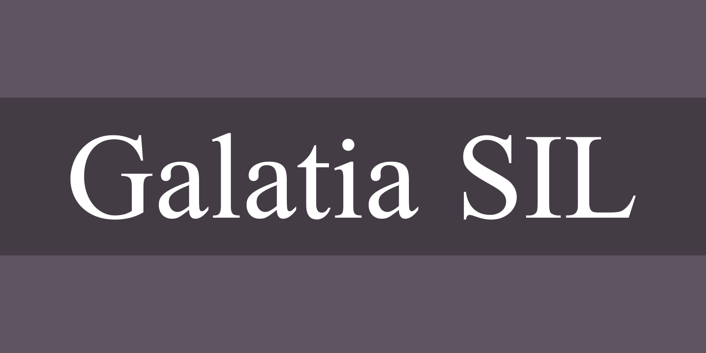 Font Galatia SIL